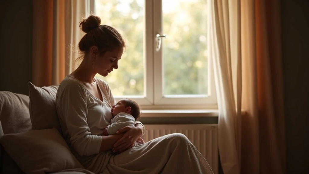 Szülés utáni aggodalmas pillanat