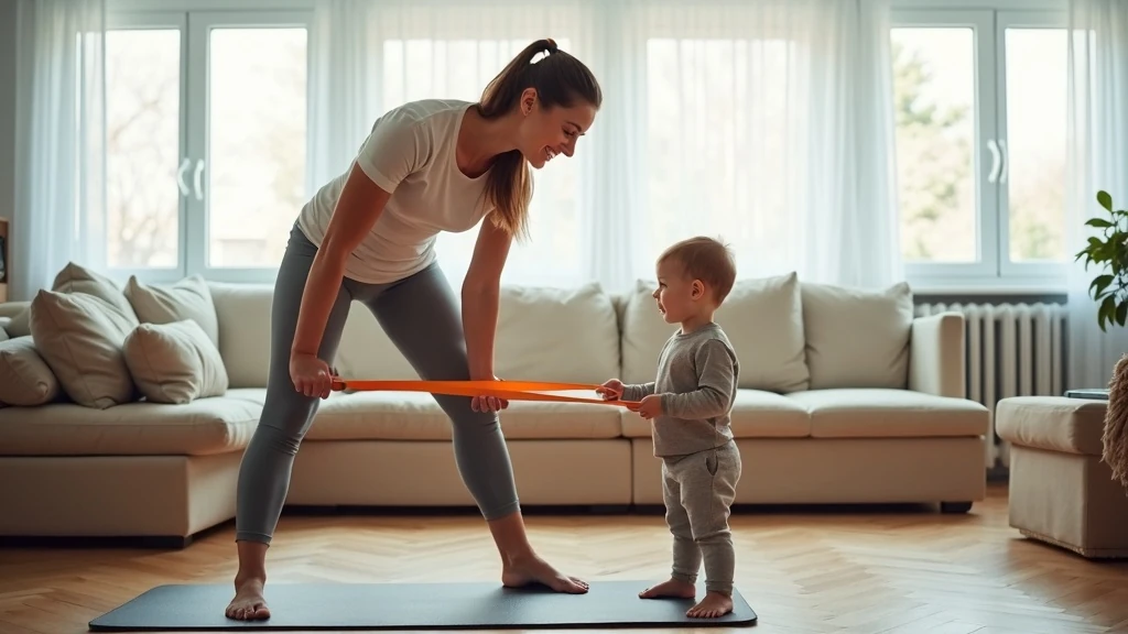 Anya edz otthon nappaliban