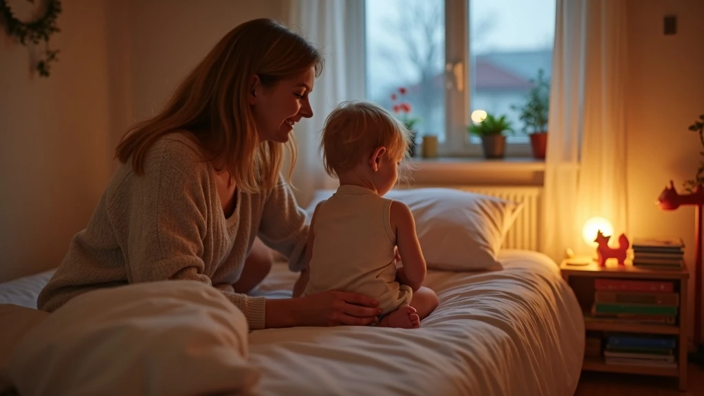 Meleg esti altatás pillanata