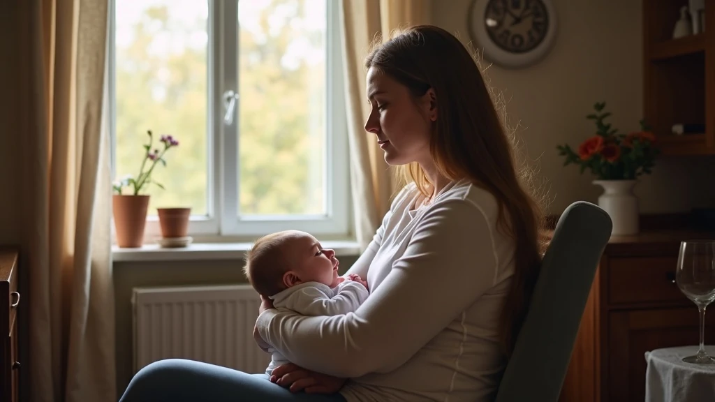 Gondterhelt anya újszülöttel