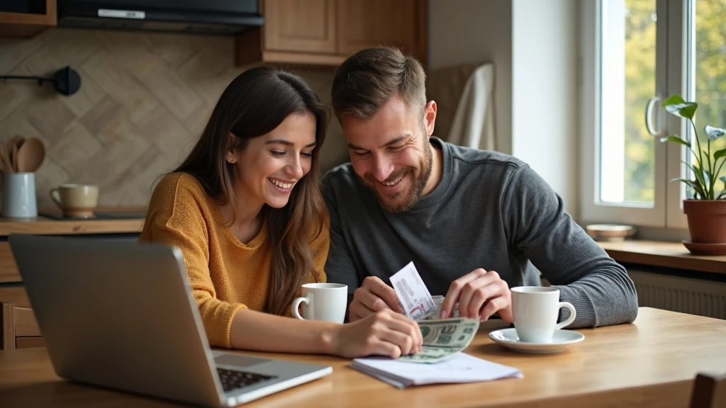 Pénzügyek megbeszélése nyugalomban Közös költségvetés kávé mellett