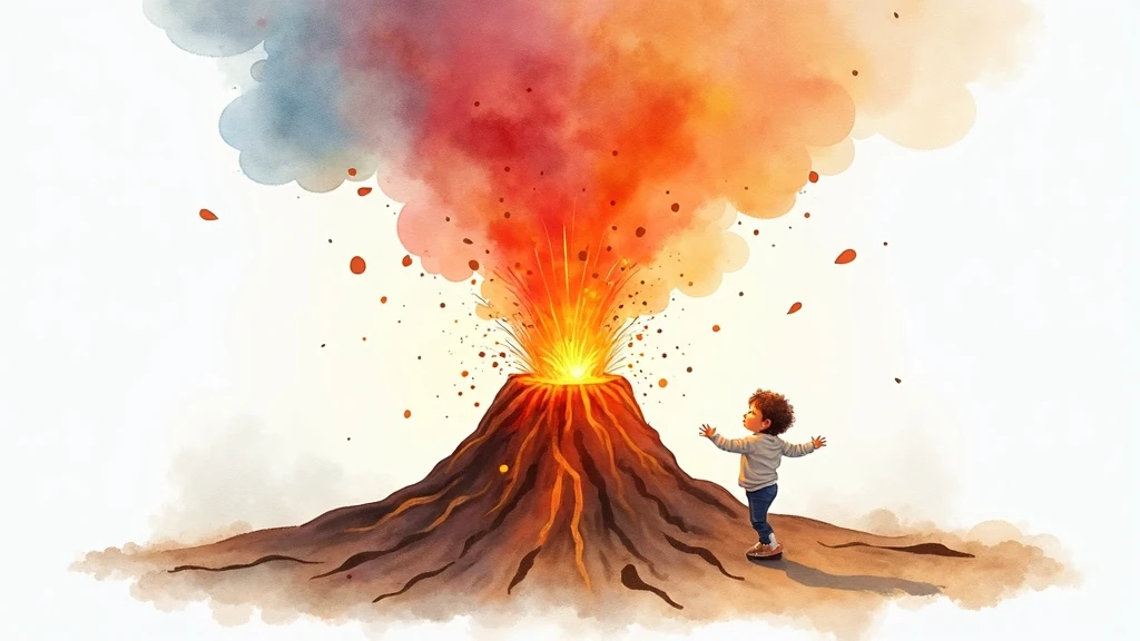 Érzelem-vulkán illusztráció