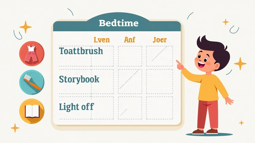 Segít a vizualizáció Esti rutin tábla