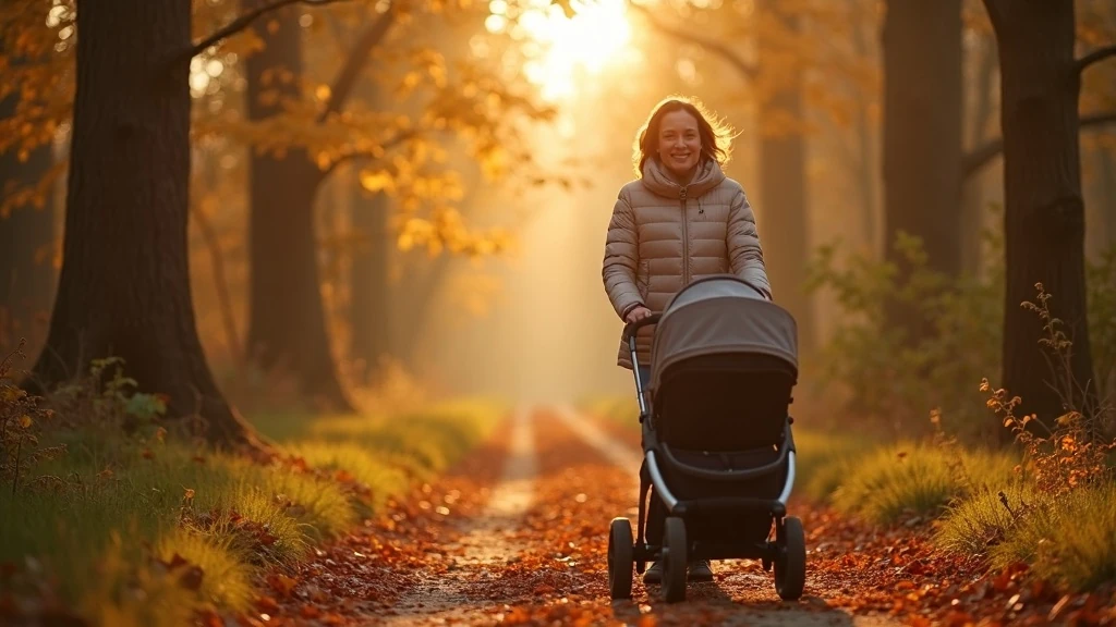 Őszi erdei séta babával