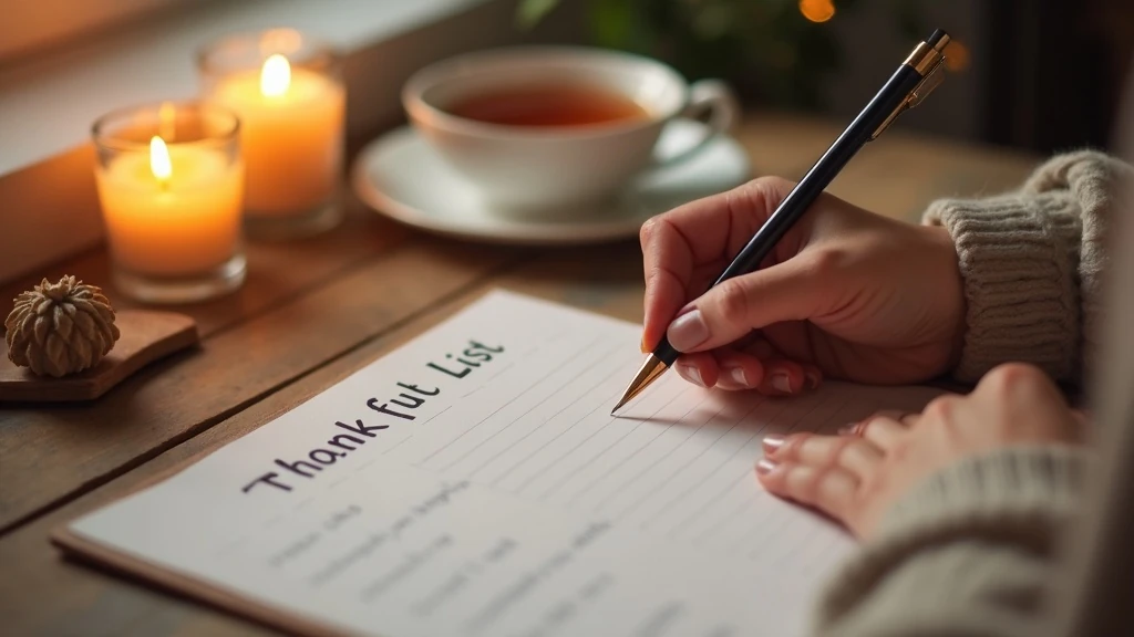 Hála-lista írása otthon