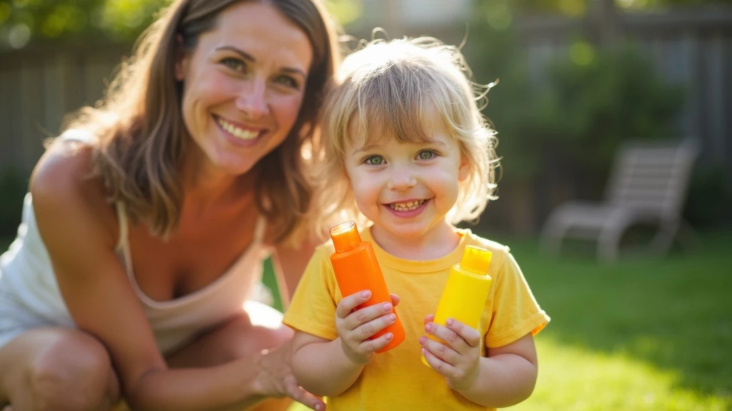 Opciók választása nyugalmat hoz Gyerek választ naptejet napsütésben