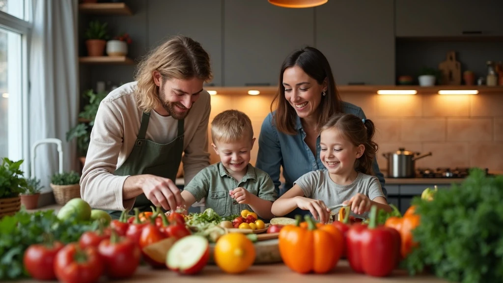 Családi feltöltődés Közös egészséges vacsorafőzés