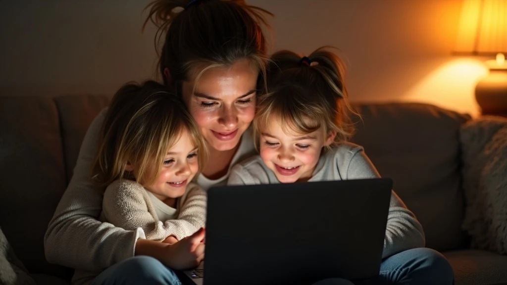 Megérdemelt közös idő Napvégi családi pillanat