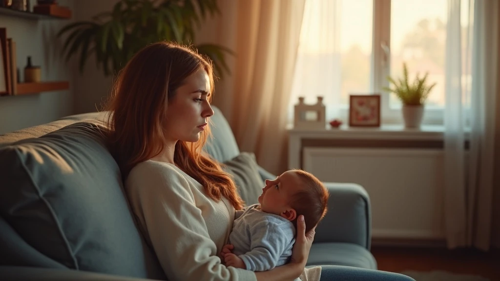 Fáradt anya hajnali csendben