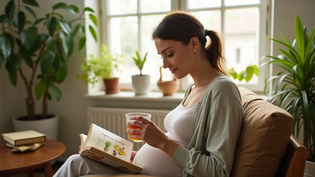 Olvasó várandós anya otthon