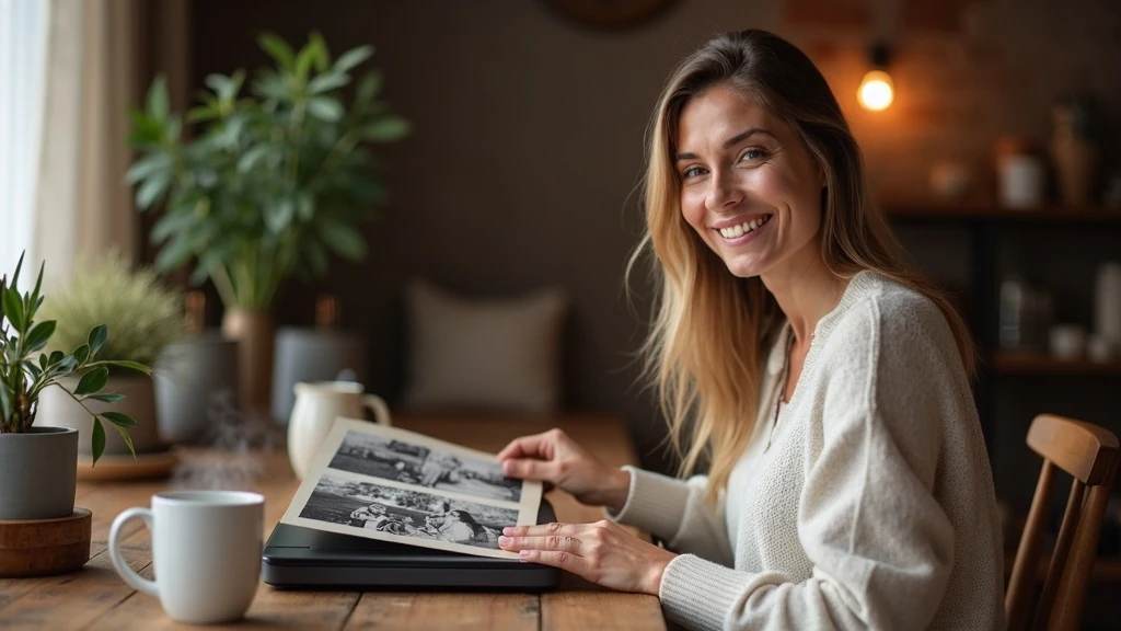 Anya fotókat digitalizál