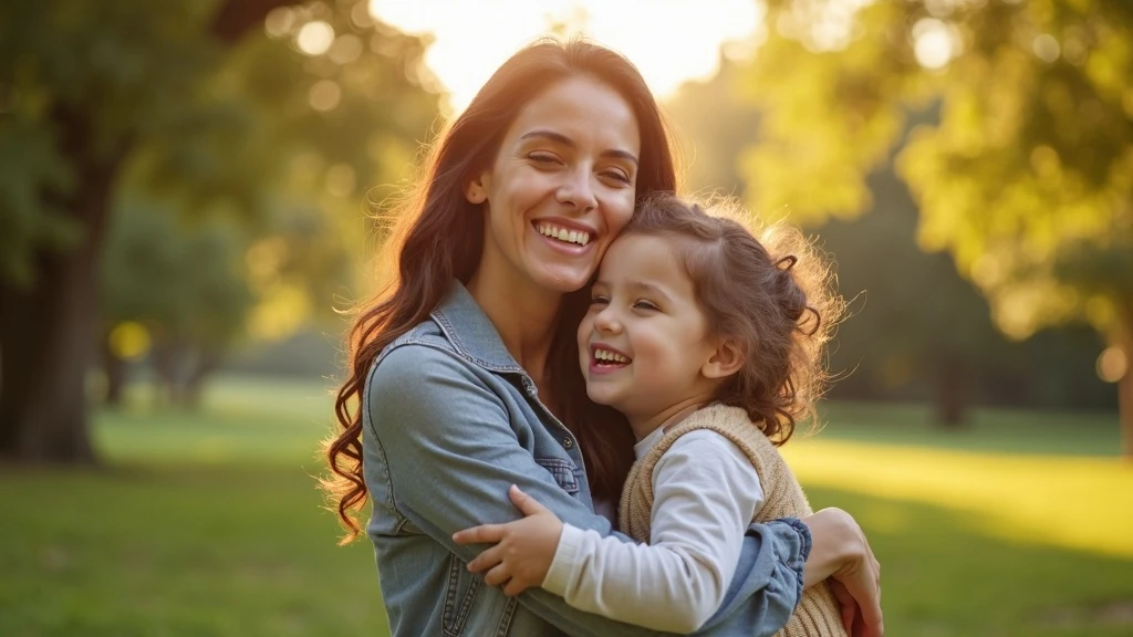 Korai kötődés ereje Boldog anya-gyermek pillanat