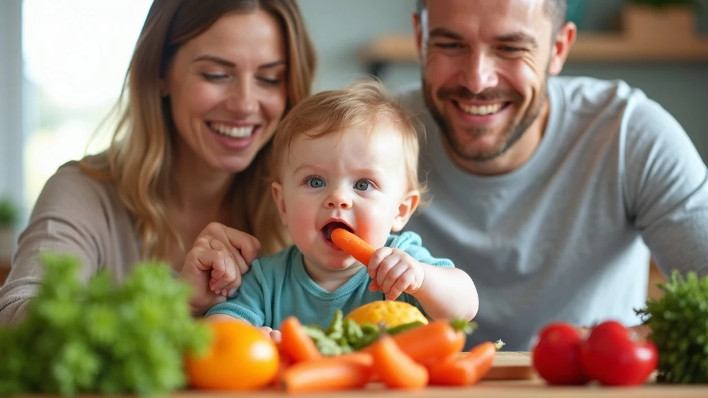 Családi zöldségfalatozás konyhában